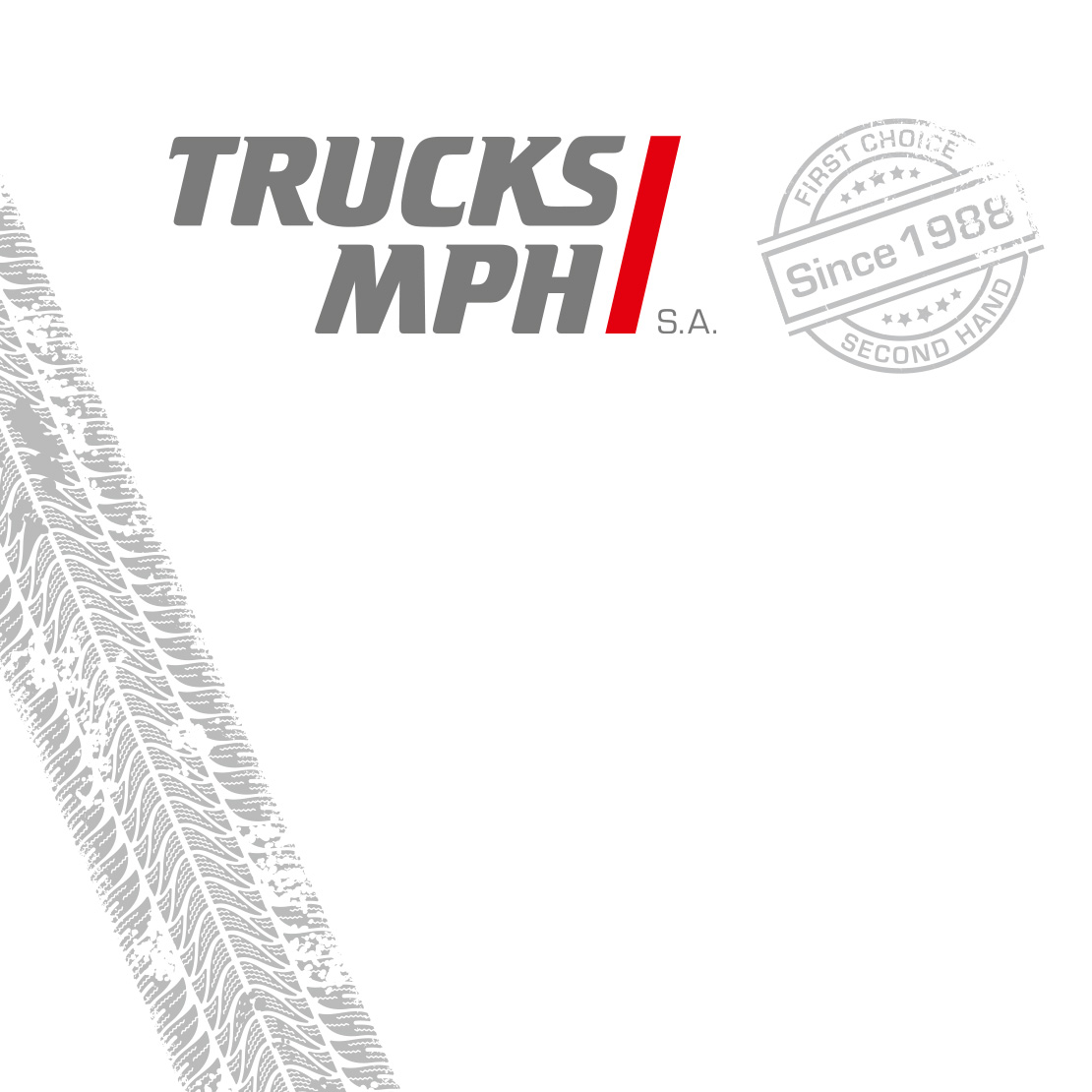 Trucks MPH Logo, Vignette und Reifenspur