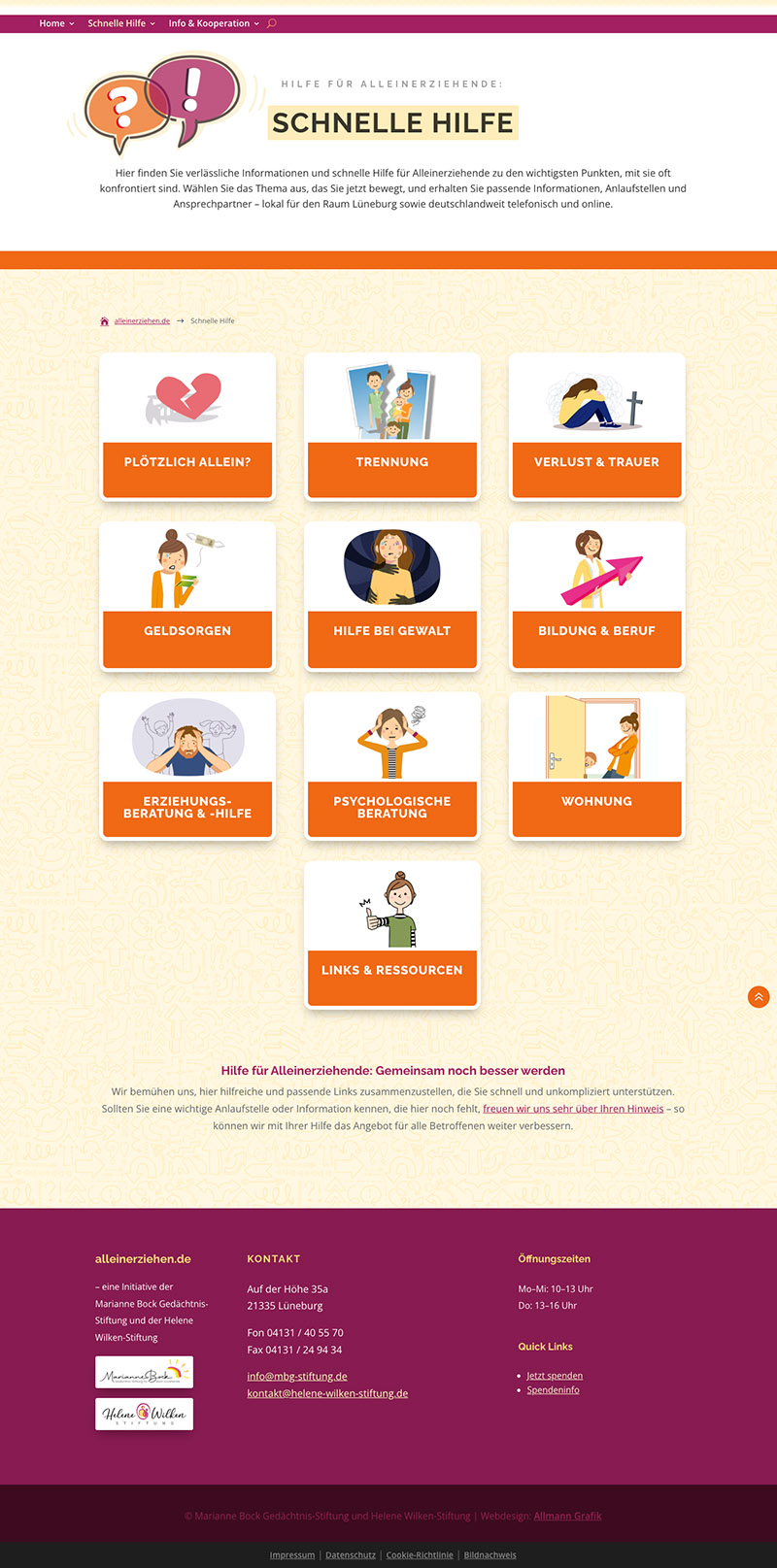 alleinerziehen.de_schnelle-hilfe_ Alleinerziehen.de Infobereich für Alleinerziehende